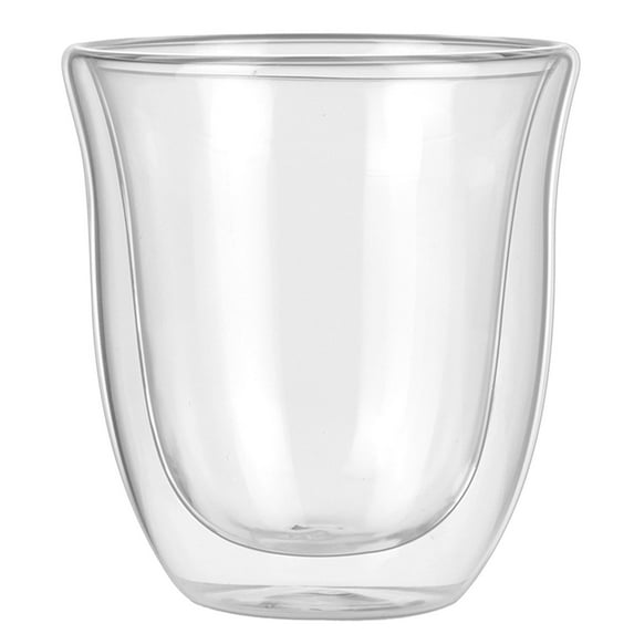 Double Walled Glass Coffee Mug Heat Insulated Cup for Home Use Temperature Control and Stylish Design