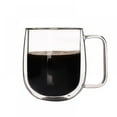 thumbnail image 1 of Double Walled Glass Coffee Mugs with Handle, 8 oz Thermal Insulated Clear Coffee Mug, Glass Cups for Americano, Latte, Espresso, Cappuccinos Beverage and Tea, 1 of 7