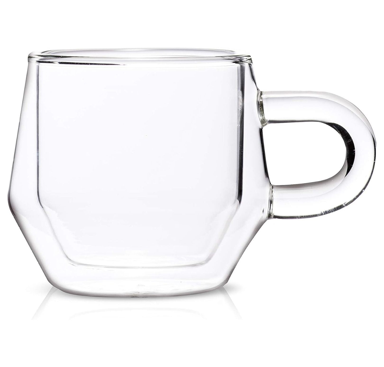 Double Walled Glass Espresso Cups by Gexandy I 2, 4oz Clear Insulated ...