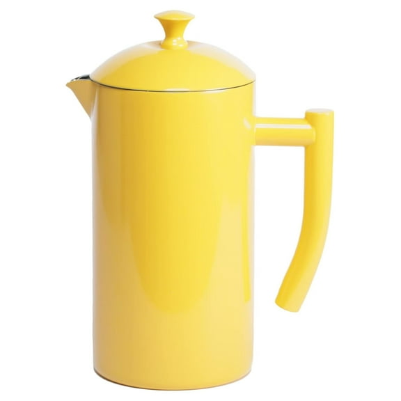 Double-Walled Stainless Steel French Press Coffee Maker - Sunshine Yellow - 34 fl oz - Camping Insulated French Press Coffee Pot