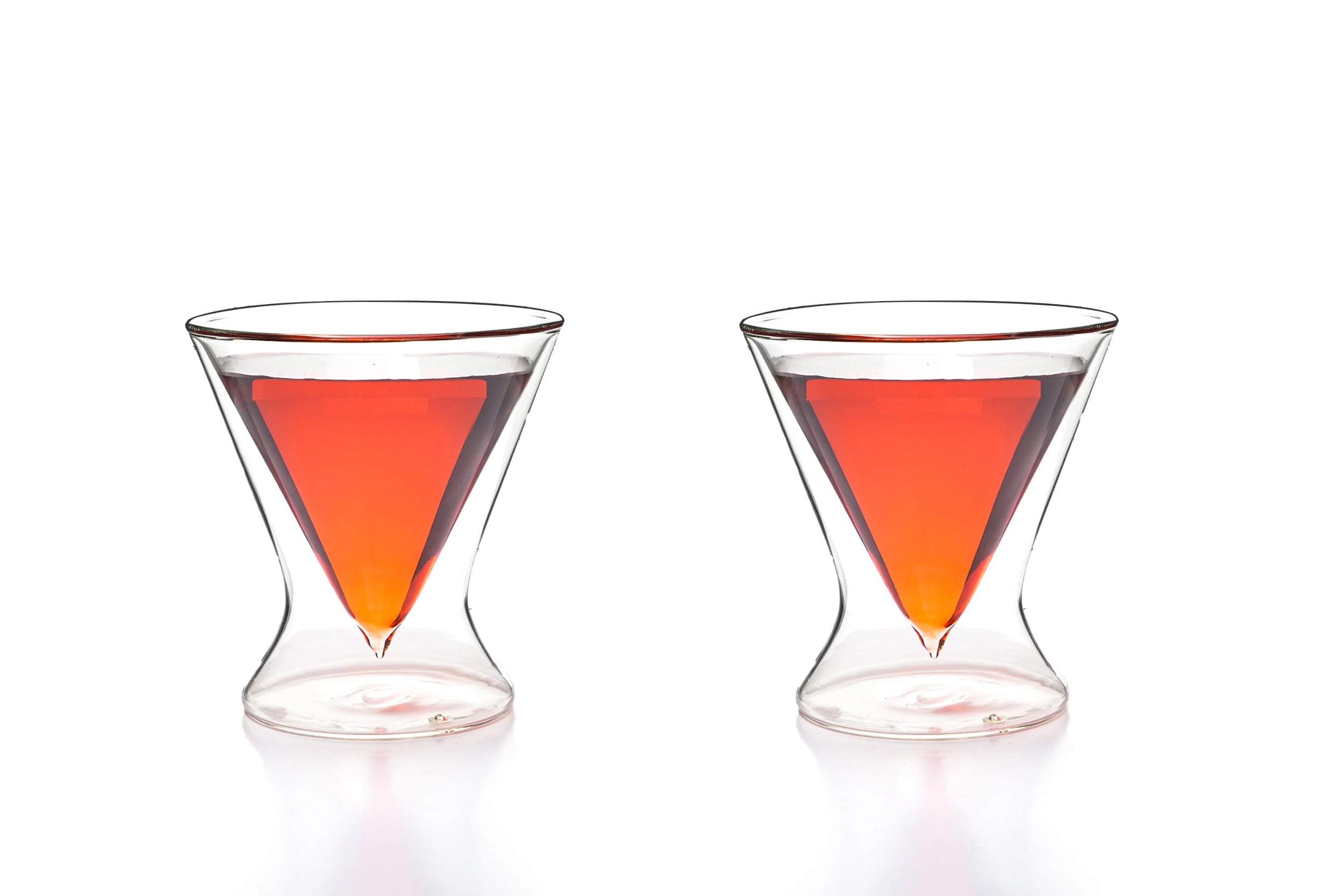 Double-Walled Martini Glasses Set of 2 (6.5 oz) - Stemless Martini,  Cocktail, Bar, Cosmopolitan Glas…See more Double-Walled Martini Glasses Set  of 2
