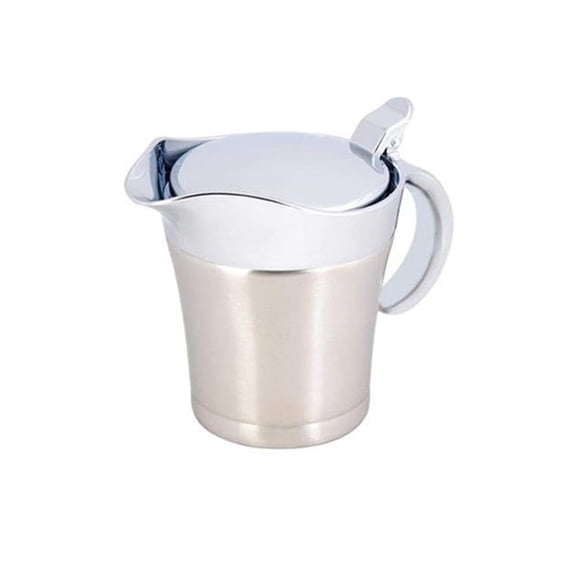 Double Walled Vacuum Insulated Thermos, Thermal Coffee Carafe, 304 Stainless Steel Thermal Flask for Gravy Boat Serving Jug Kitchen Utensils (450ml)