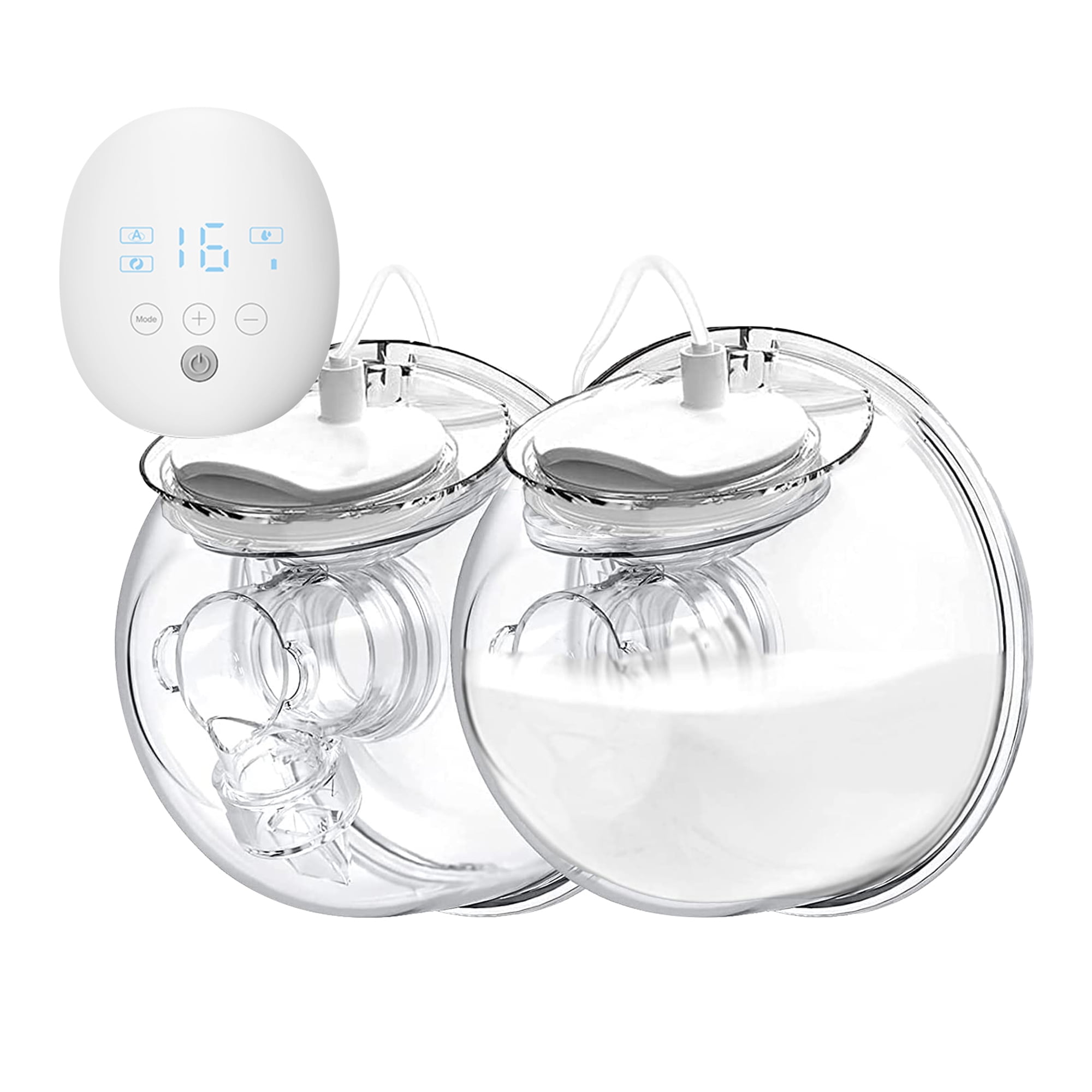 Double Wearable Electric in-Bra Breast Pump 16 Speeds 3 Modes Automatic  Massage Expression 