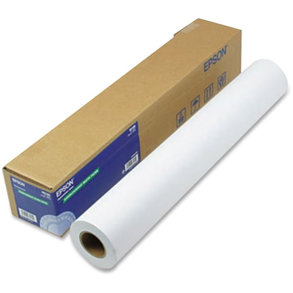 Epson America S041385 Doubleweight Matte Paper, 24" x 82 ft, White