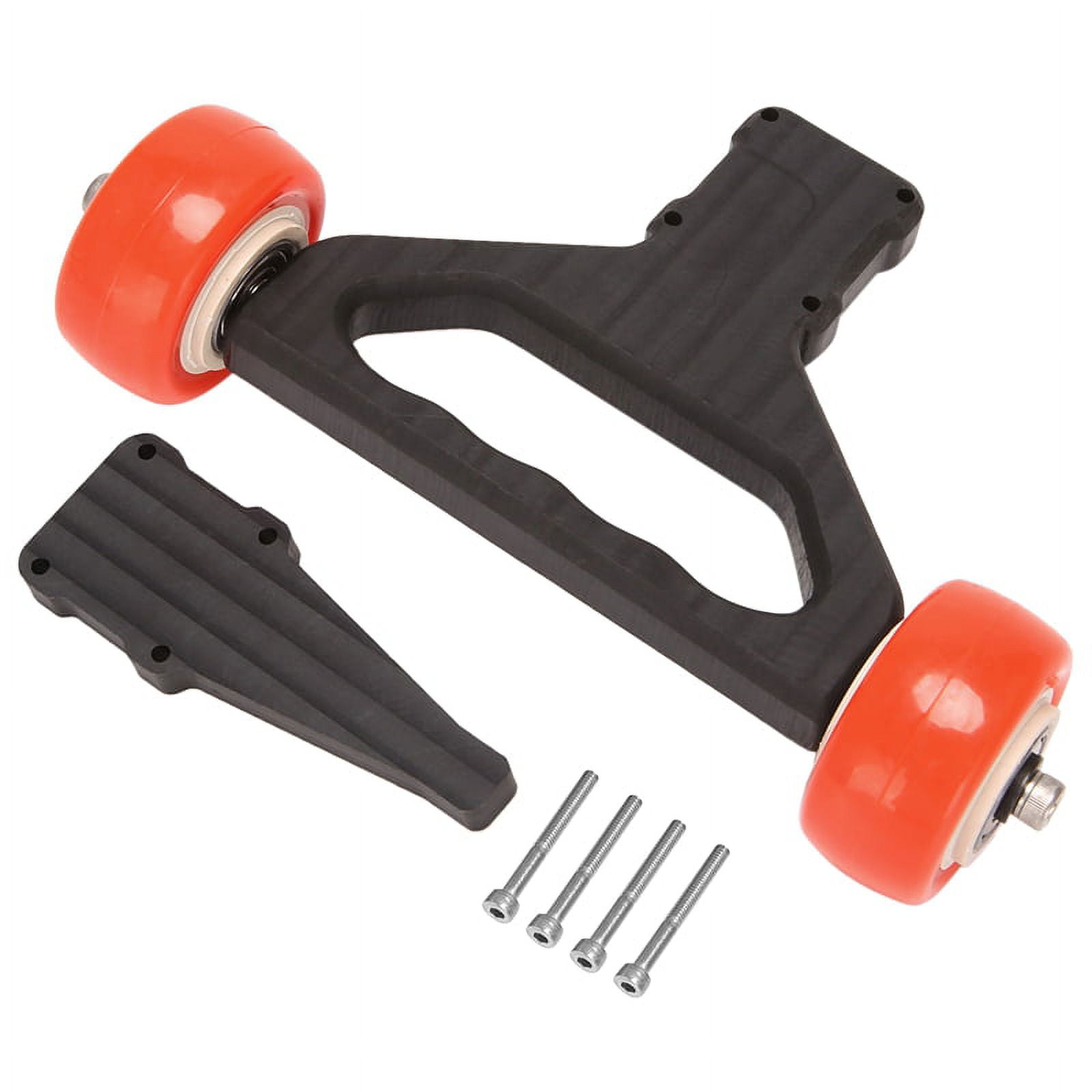 Red Aluminum Rear Wing Mount & Adjustable Wheelie Bar For Arrma 1/8 Kraton, Outcast RC Trucks