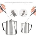 thumbnail image 1 of Double Whisk Milk Frother, Handheld Electric Blender stick, Drink Mixer with Food Grade Stainless Steel Stirrer, Battery Operated Foam Maker for Coffee, Cappuccino, Frappe, Matcha, Hot Chocolate Latte, 1 of 7