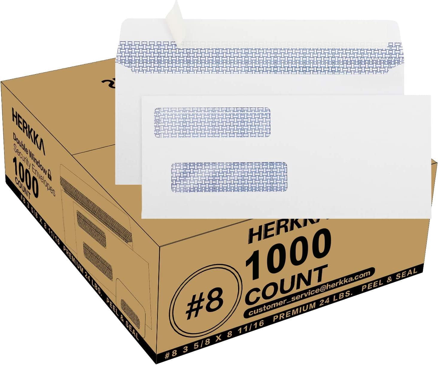 Double Window Security Check Envelopes, No.8 Double Window Bussiness ...