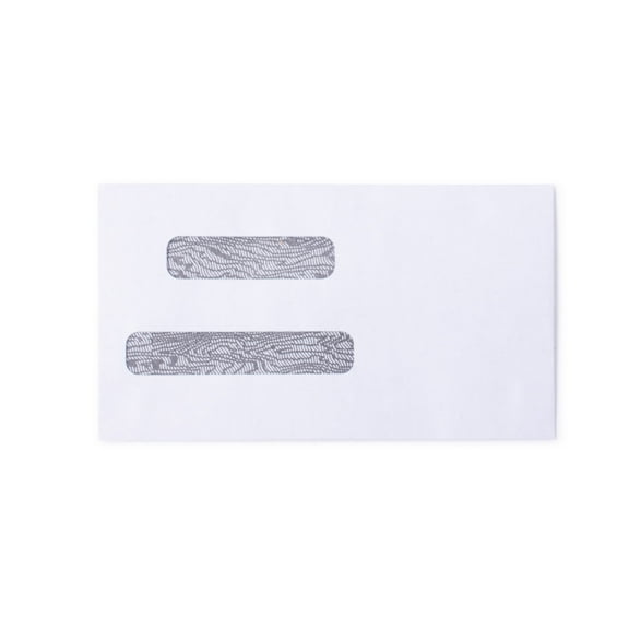 Double Window Security Tint - Wallet Size Check Envelope