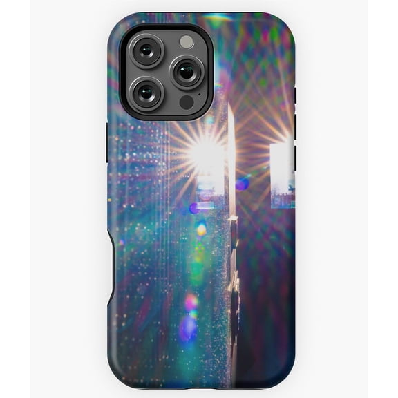 Double Window View Reflected Mirror Phone Case for iPhone 16 15 14 13 12 11 Pro Max