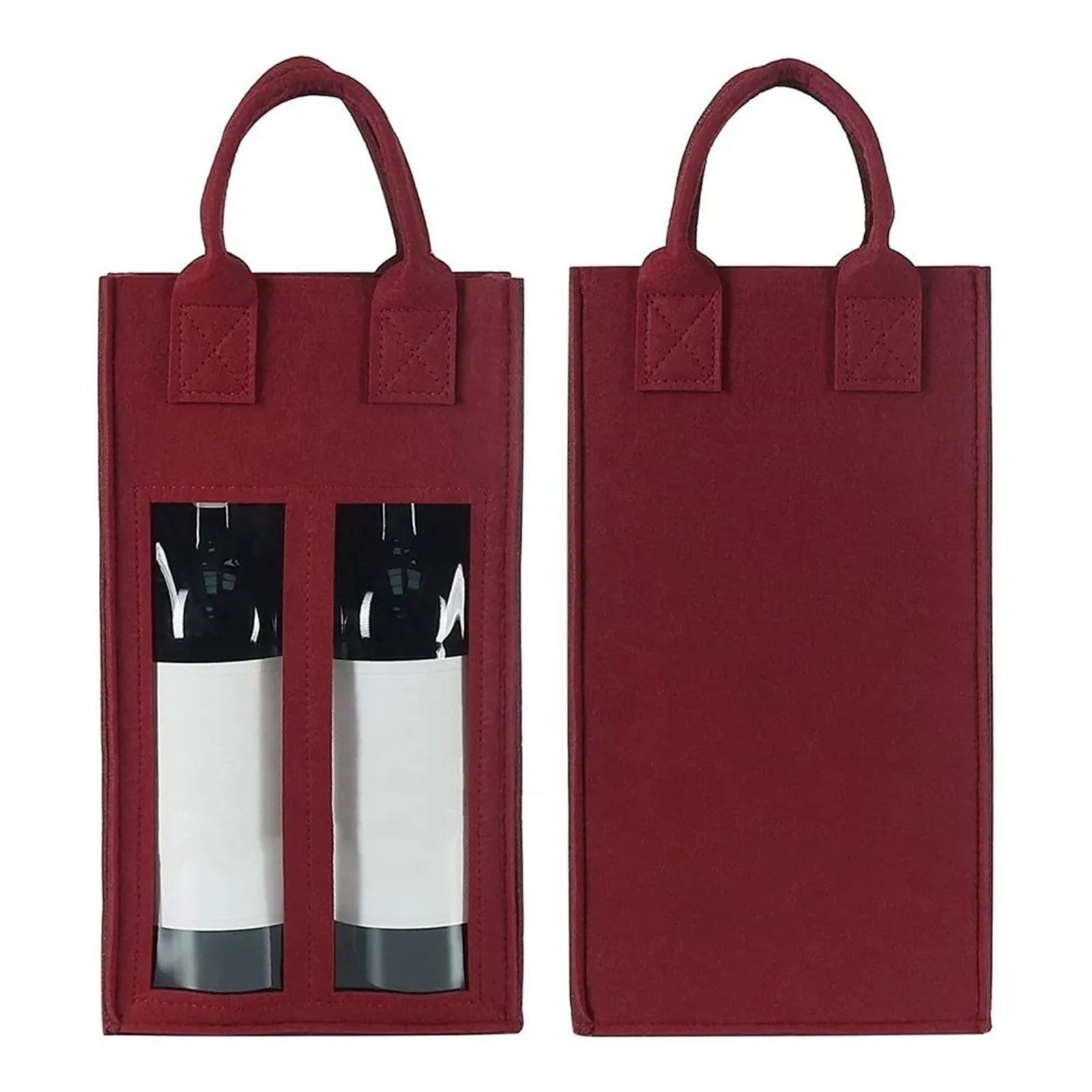 Black Chiller Bottle Neoprene Wine Tote Bag