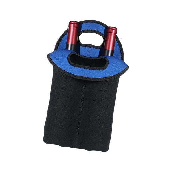 Double Wine Cover With Zippers Neoprene Insulated Protective Case For Picnics Parties And Gifts