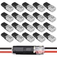 thumbnail image 1 of Double Wire Plug in Connector with Locking Buckle, Flame Retardant Locking Wire Quick Connectors, Suitable for Emergency Repairs, Home and Automotive Wiring, Easy to Use, 1 of 7