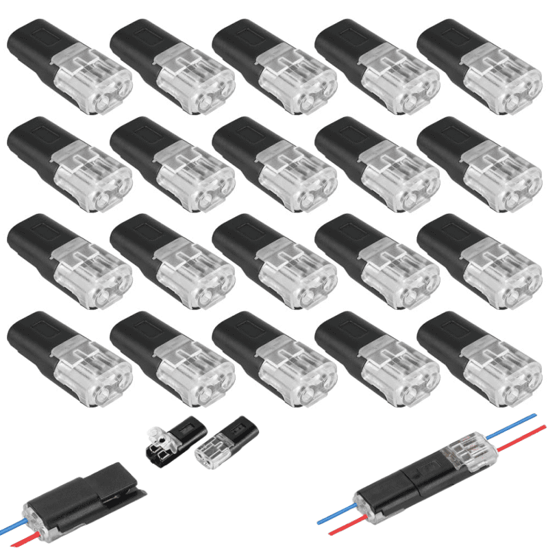 Double Wire Plug in Connector,Quick Disconnect 2 Pin Led Connector No ...