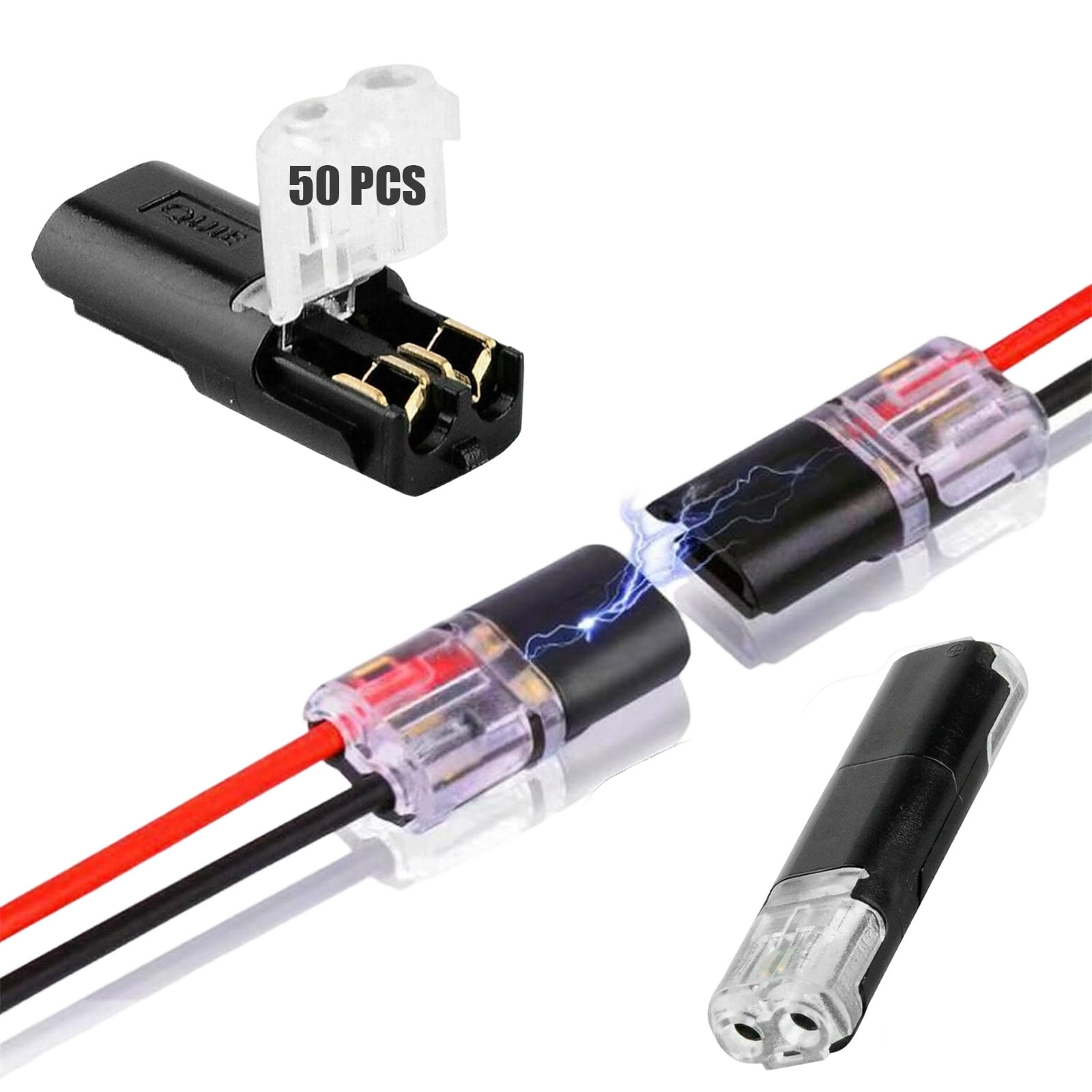 Double-Wire Plug-In Connector Led Light Strip Connectors 2 Pin, Double ...