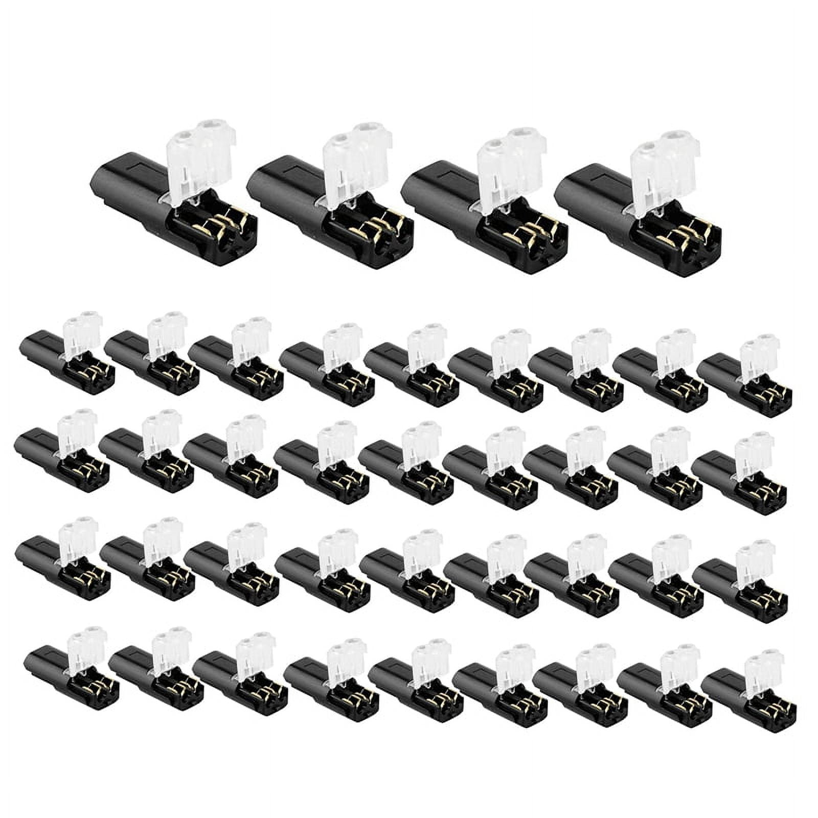 DoubleWire PlugIn Connector with Locking Buckle, Solderless Wire