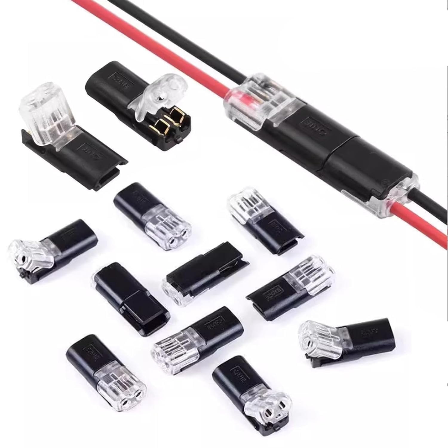 Double-Wire Plug-in Connector LED Light Strip Connectors 2 Pin, Wire ...