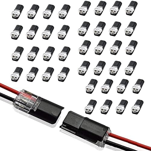 Double-Wire Plug-in Connector with Locking Buckle, Solderless Small ...
