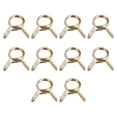 thumbnail image 1 of Double Wire Spring Hose Clamp, 65Mn Steel 6mm Fuel Line Silicone Tube Spring Clips, Color Zinc Plated, 20 Pack, 1 of 5