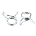 thumbnail image 1 of Double Wire Spring Hose Clamp 6mm Fuel Line Silicone Hose Tube Spring Clips Zinc Plated 20 Pcs, 1 of 3