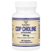 Double Wood Supplements CDP Choline, 300 mg, 60 Capsules