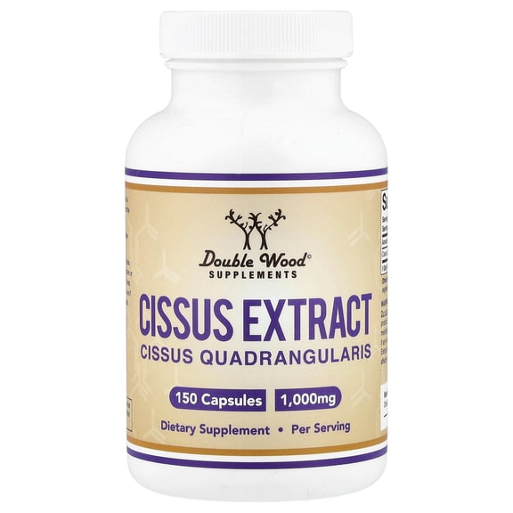 Double Wood Supplements Cissus Extract, 150 Capsules (500 mg per Capsule)
