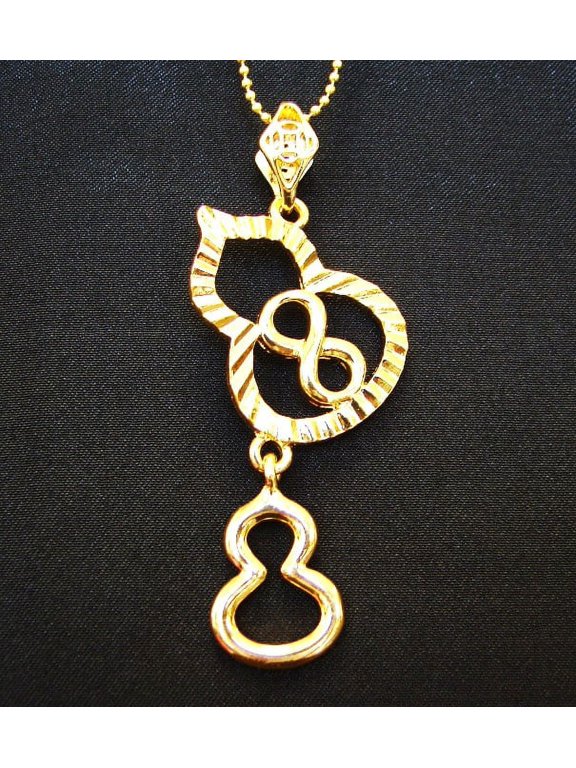 Double Wu Lou Necklace with Number 8
