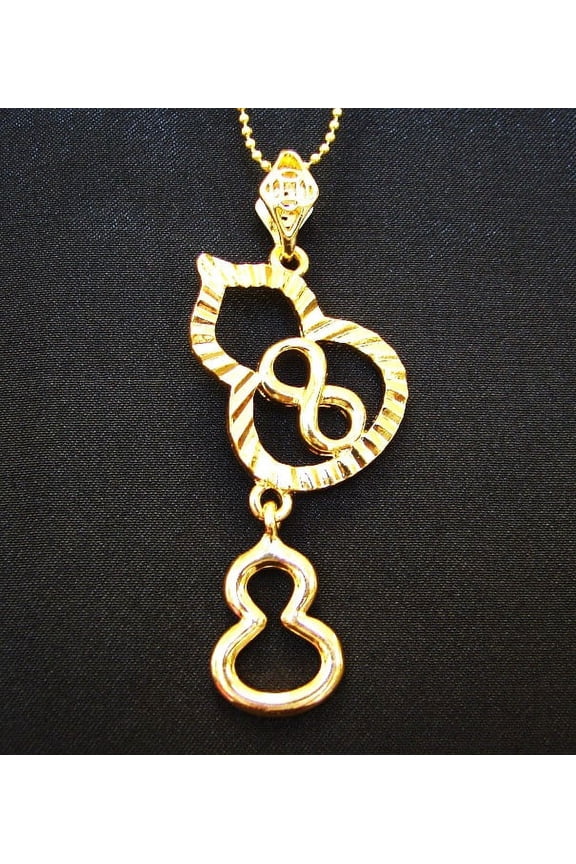 Double Wu Lou Necklace with Number 8