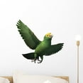 thumbnail image 1 of Double Yellow-headed Amazon Parrot Wall Decal Sticker, Wallmonkeys Peel & Stick Vinyl Graphic (18 in W x 17 in H), 1 of 4