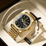 Double calendar waterproof luminous quartz men's watch
