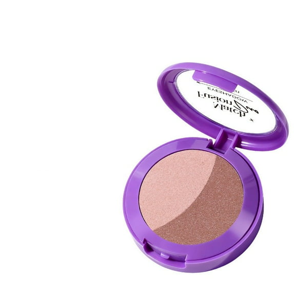 Double color eye shadow, high pigment eye makeup palette, matte shimmer metal eye shadow powder, waterproof and durable color eye makeup