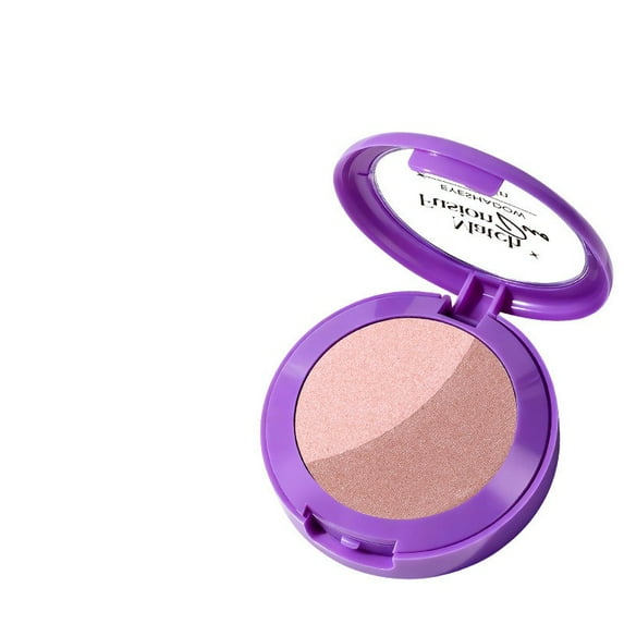 Double color eye shadow, high pigment eye makeup palette, matte shimmer metal eye shadow powder, waterproof and durable color eye makeup