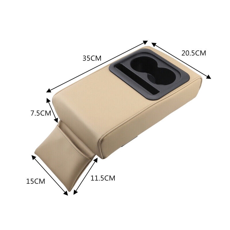 Double cup holder automatic armrest pad, center console storage box ...