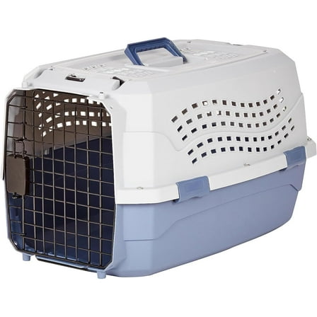 Double Door Top Loading Hard Sided Dog and Cat Pet Travel Crate