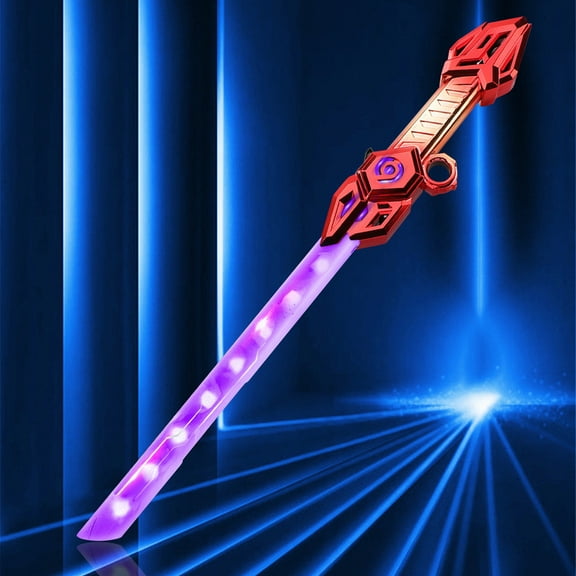 Double-edged Sword Sword Double-headed Two-in-one Cool Telescopic Luminous Sword Boy Toy Light Knife