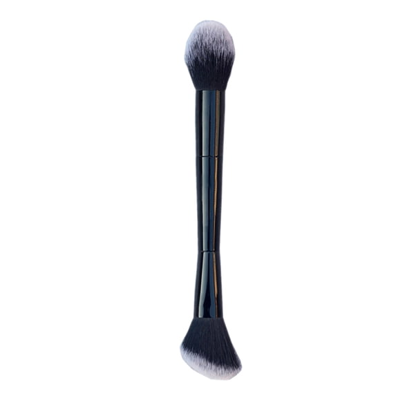 Double-ended makeup brush mixed with liquid powder, blush brush, made of fibrous hair