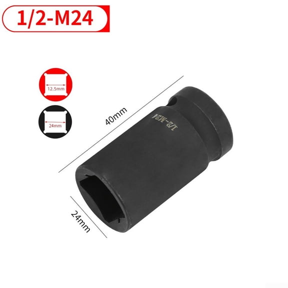 Double head Suqare Tap Socket 1/2inch driver for Pneumatic ratchet wrench M6-M24