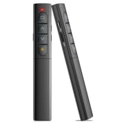 Double head Wireless Presenter Remote, Presentation Clicker with Hyperlink & Volume Remote Control PowerPoint Office Presentation Clicker for Keynote/PPT/Mac/PC/Laptop -1Pack