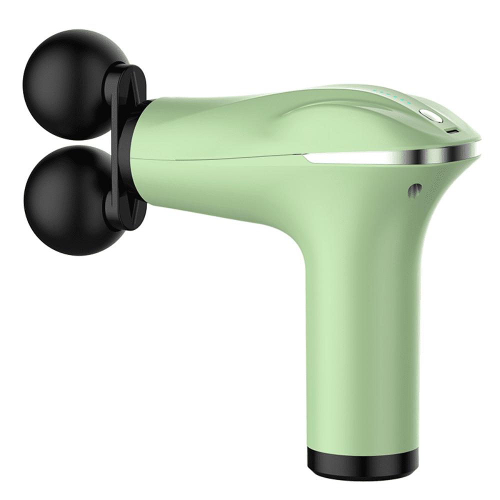 Double head massage gun, all-around deep muscle relaxant, electric neck film gun, fitness professional intelligent mini vibration impact gun, low noise, fine sound, and multi level adjustment