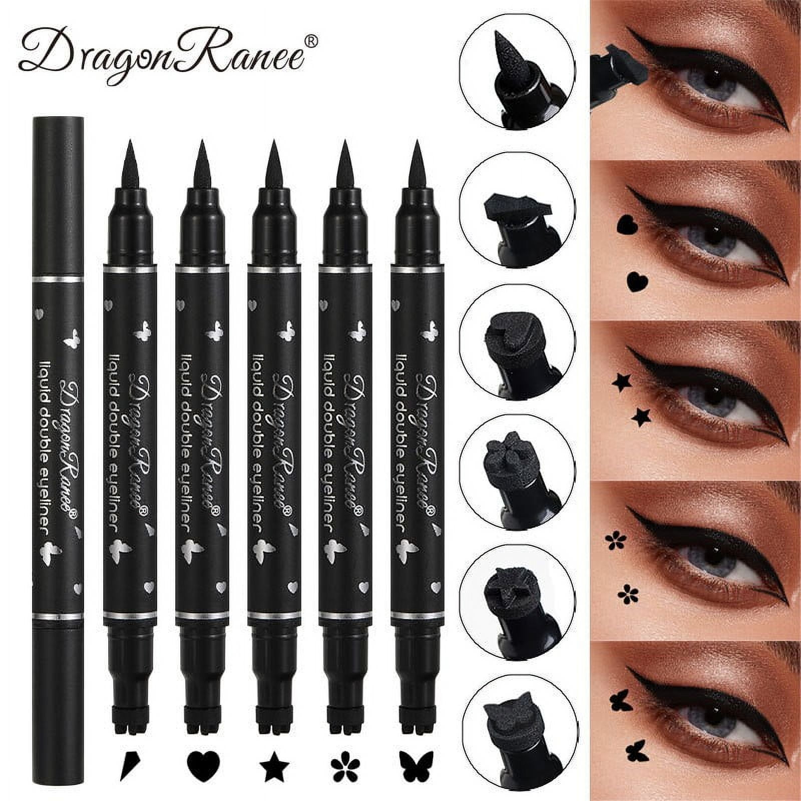 Doubleheaded Liquid Eyeliner Stamp Pen Set, Eye Liners for Women