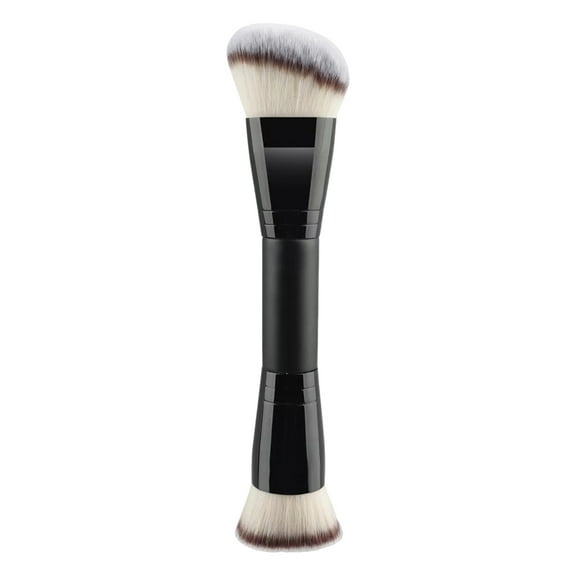 Double headed Makeup Brush Professional Slanted Flat Top Synthetic Kabuki Loose Powder Blush Eyeshadow Contour Concealer Blending Cosmetic Brush