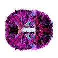 thumbnail image 1 of Double-headed Metallic Pom Poms Cheerleading Flower Ball with Handle Team Sports Spirit Party Kids Adults Cheer Pompoms -Purple, 1 of 5