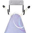 thumbnail image 1 of Double hook Wall bracket Ironing board wall bracket（black-1pcs）, 1 of 5