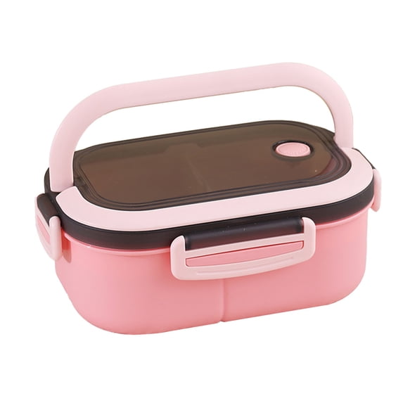 Double-layer Bento Box with Compartments, Microwave-safe Lunch Box, Divided Meal Prep Container with Separators, Portable Food Storage Container, Leakproof