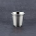 thumbnail image 1 of Double-layer Insulated Anti-scald Coffee Mug Small Teacups 80ml Capsule Coffee Cups Outdoor Beer Mug 304 Stainless Steel (Silver), 1 of 7