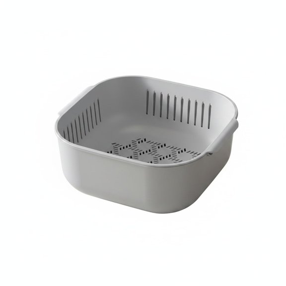 Double-layer PP Plastic Colander Set for Washing Draining and Storing Produce