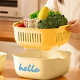 thumbnail image 1 of Double-layer Plastic D Rain Storage Basket, Versatile Storage Bin, Modern Simple Design, Large Capacity Organization, Laundry Room, Kitchen Utility, Bathroom Storage, Durable Plastic, 1 of 8