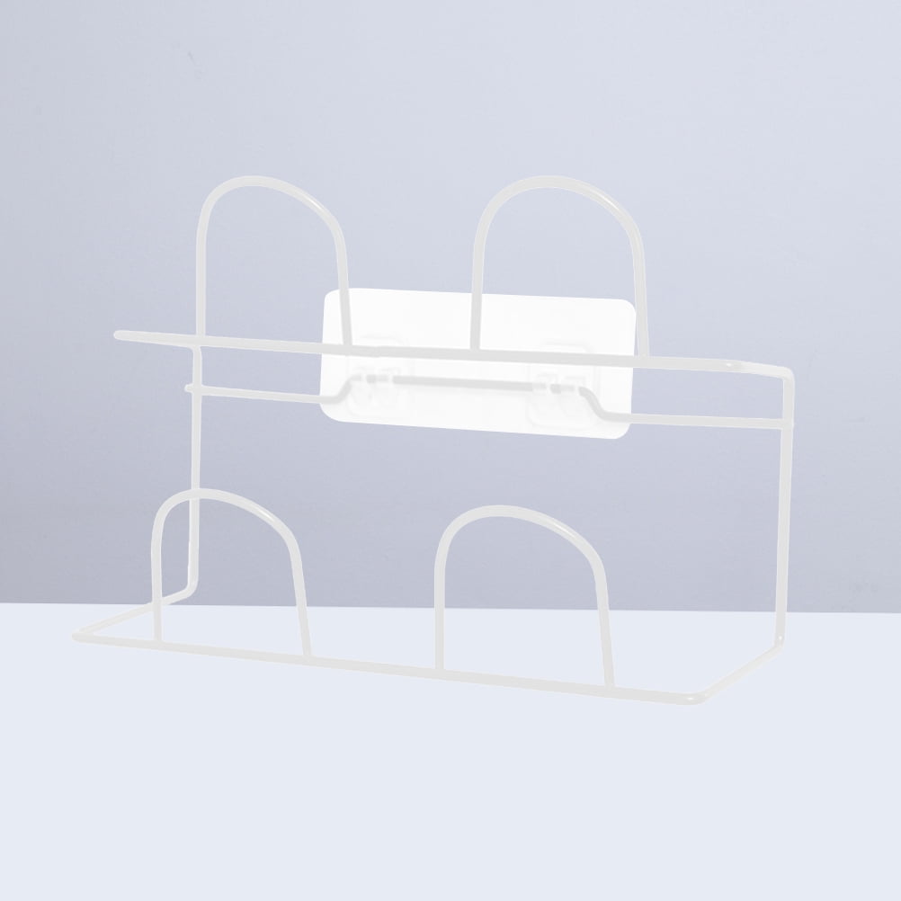 WRISTBIQUE Wall Mount White Rectangular Slipper Storage Shoe Organizer ...