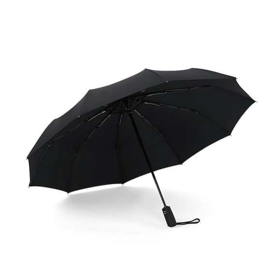 Double layer black (A) $ double layer umbrella fully automatic 10 fracture superposition solid windproof men and women double double layer umbrella for sunny and rainy days