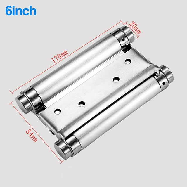 Double opening spring hinge stainless steel twoway free door hinge