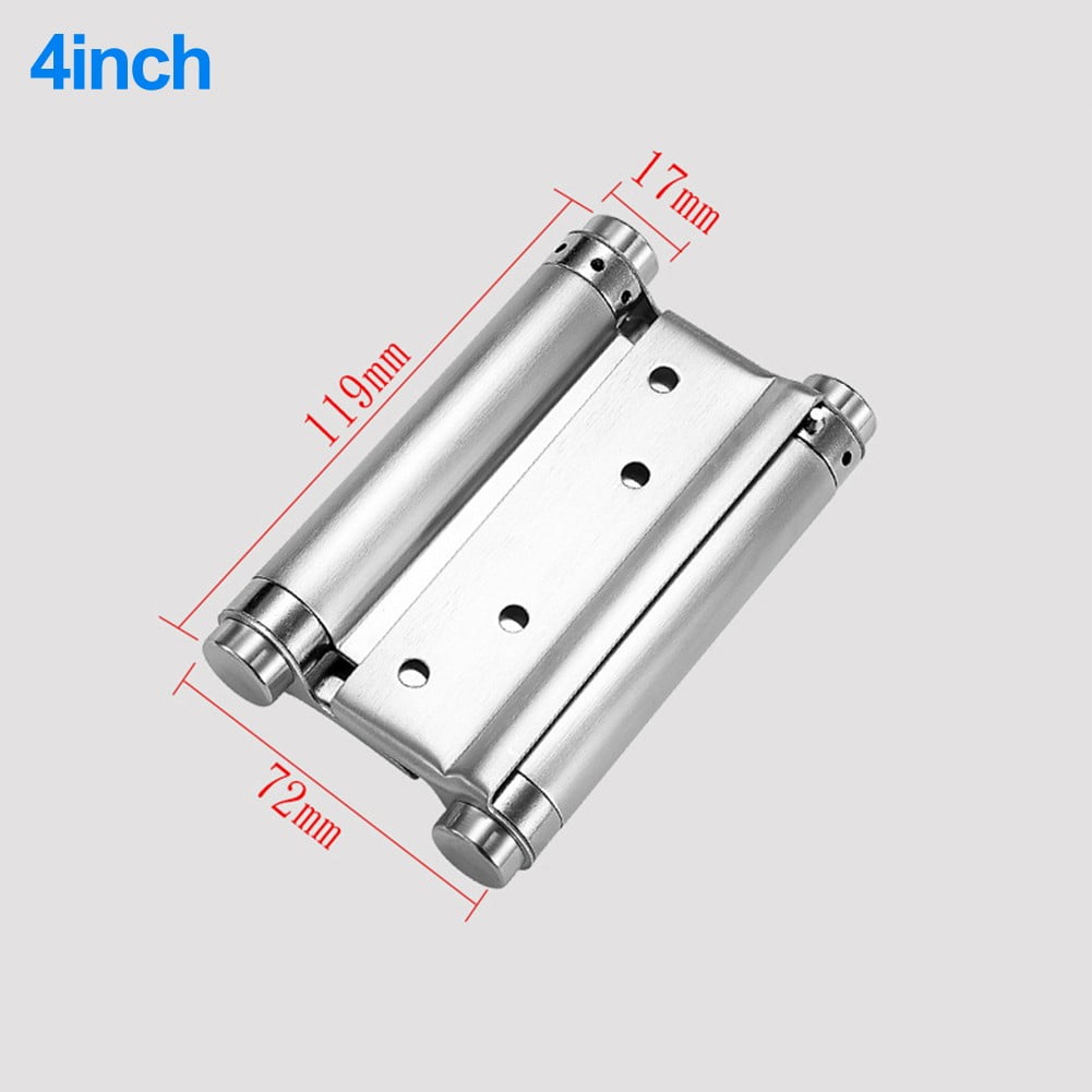 Double opening spring hinge stainless steel twoway free door hinge